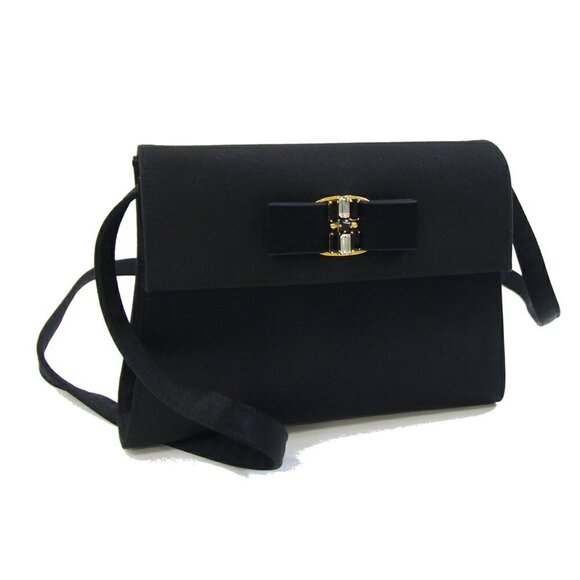 SALVATORE FERRAGAMO Black Shoulder Bag - Picture 1 of 10
